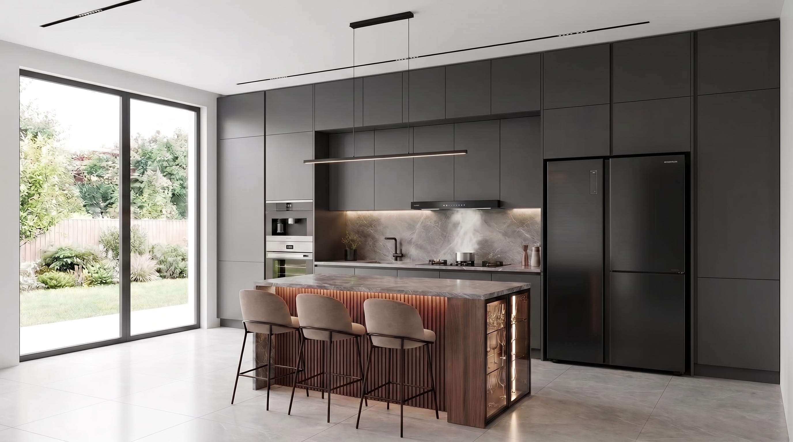 Modern Minimalist Kitchen & Island Pavilion – Kitchen Pavilion karya Modern Interiors Surabaya